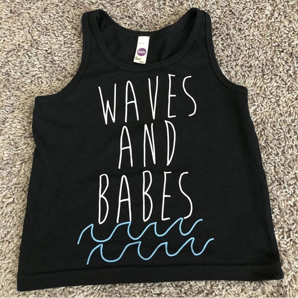 Waves and Babes tank toddler boys • size 3/4t